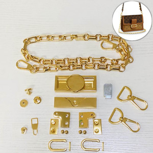 适用lv达芙妮dauphine复古邮差包包五金配件链条螺丝标志维修配件