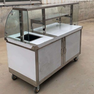 凉皮车凉菜凉面早餐车手推卖车卤菜摊位车冰粉车小吃车推车