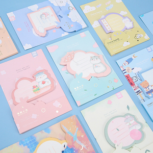 韩国ins可爱少女心异型便利贴粘性强学生用网红n次贴套装办公记事贴