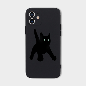 夜行猫 iPhone15pro苹果14promax手机保护壳女生新款13可爱12萌宠趣味适用华为mate60pro简约11小众艺术xr/xs
