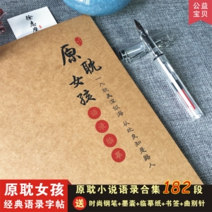 原耽字帖女孩字帖大学生耽美字帖古风网红练字帖楷书字体奶酪体字帖
