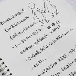 练字本成年章紫光行书行楷字帖女生字体练字神器漂亮大学生小清新行草