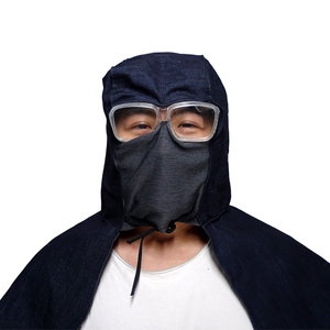 全封闭防尘帽煤尘防尘披肩帽一体木工地夏季水泥厂男装卸工风帽厚