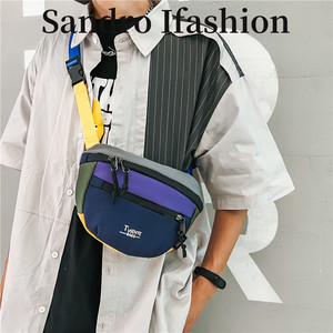 法国SANDRO IFASHION 胸包男女斜挎包腰包多功能工具包手机零钱包