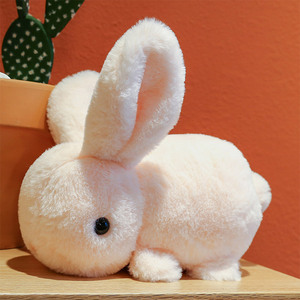 可爱仿真小白兔玩偶布娃娃毛绒玩具粉色兔子情侣玉兔抱枕儿童礼物