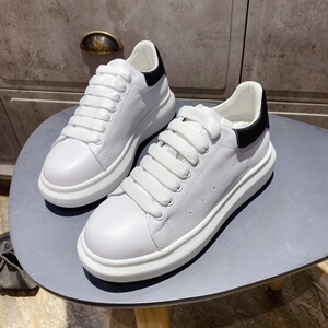 欧洲站2020春季新款爱尚鞋真皮厚底百搭韩版系带圆头小白鞋女单鞋