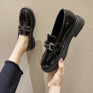 南王单鞋女2020新款女鞋秋季英伦风小皮鞋时尚软皮低跟平底乐福鞋