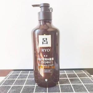 韩国进口吕RYO棕吕滋养防脱固发护发素润发乳无硅油强韧正品550ml