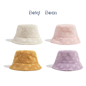 韩版时尚儿童帽子夏季时尚蕾丝花朵渔夫帽女宝宝出游防晒盆帽透气