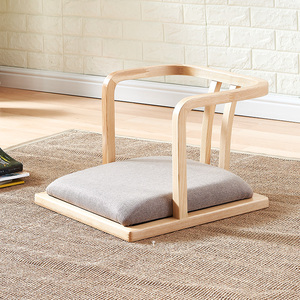 榻榻米座椅和室椅日式凳子靠背无脚榻榻米椅子靠背椅扶手椅无腿椅