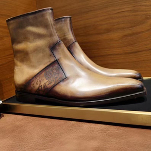 布鲁提 eclair 拉链踝靴 7.5码 伯尔鲁帝 现货