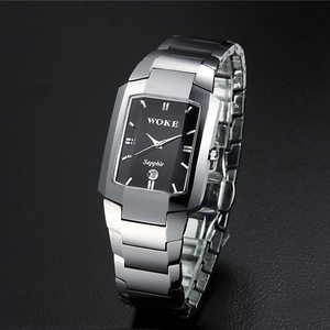 正品 握刻woke 商务男表 钨钢石英表 情侣手表时装表805 防水