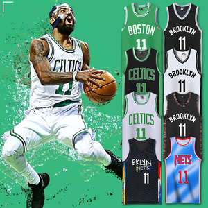 欧文球衣11号凯尔特人定制儿童篮网队城市版杜兰特篮球服套装男女