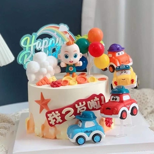 小汽车蛋糕生日蛋糕卡通