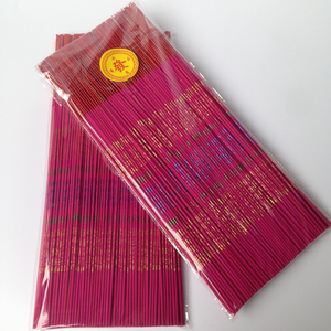 无香味礼佛财神香家用红色平安供香天然竹签香敬佛拜神通用金字香