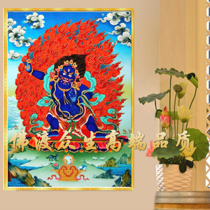 新款5d魔方钻石画佛像十字绣唐卡大力金刚手忿怒护法人物客厅满钻