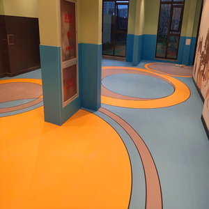 斗娃动能早教中心幼儿园pvc地胶舞蹈室室内防滑环保耐磨c地板定制