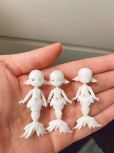 【人鱼小汐裸娃现货】-5厘米迷你bjd娃娃-【格列佛小小】