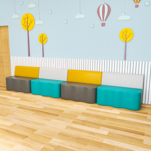 幼儿园培训班玩具店母婴店宠物店等候休息区儿童沙发异形长条凳子