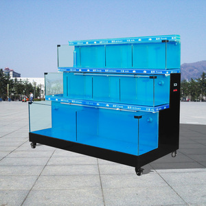 海鲜缸贝类池商用制冷机一体饭店养鱼生鲜超市水产店专用卖鱼鱼缸