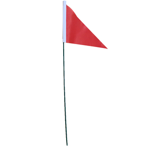 战凯户外铁杆三角旗小红旗标示旗信号演示指示比赛指挥旗子