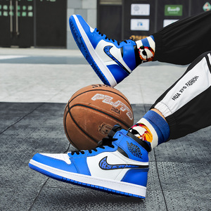 grey white aj1迪奥联名篮球鞋小闪电蓝高帮迷彩 low北卡蓝男鞋