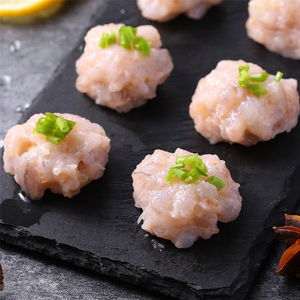 鳕鱼鱼籽虾滑500g海底火锅店豆捞新鲜冷冻海底手打青虾丸海鲜食材