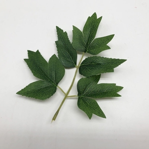 牡丹花叶子仿真花叶装饰布景假绿叶丝网花手工制作配叶真花仿真叶