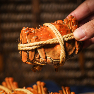 【现货】新孟河花雕熟醉蟹全母大闸蟹4只装500g常温开盖即食包邮