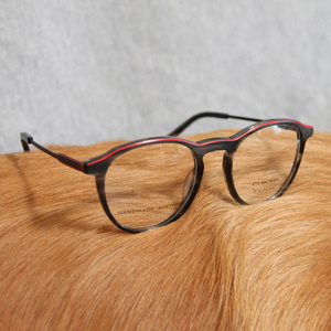 法国黑猫morel板材拼医用薄钢光学眼镜框架 时尚老钱风近视纯原元