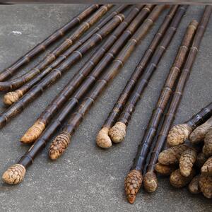 文玩实心竹紫竹根拐杖绅士爬山老年人天然把玩捌棍手杖登山禅杖