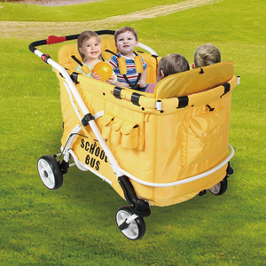 法米多幼儿园托幼早教四人六人四胞胎大空间推车户外儿童营地车