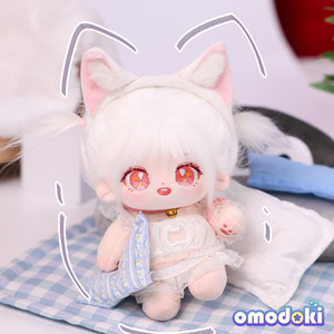 omodoki原创20cm棉花娃娃可爱娃衣娃用猫猫睡衣毛绒玩偶配件内衣
