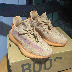 椰子鞋女夏季yezi yeezy350美洲限定旗舰店莆田正品官网过毒透气