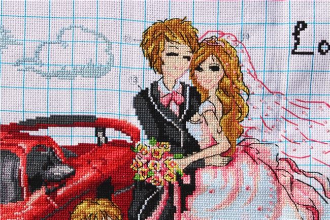 纯手工十字绣成品百年好合我们结婚吧美丽的一天客厅画新款绣好的