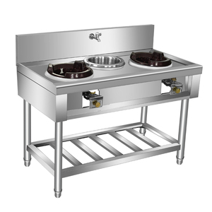 商用不锈钢灶架猛火多头饭店食堂炒菜炉灶台架子双头煤气液化气灶