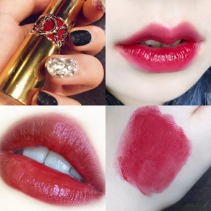 ysl圣罗兰2022春季新品金管圆管口红唇膏,圆管85,玫瑰