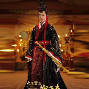 正品卫子夫美人心计同款影视古装男秦汉服大臣服汉武帝皇帝婚服演