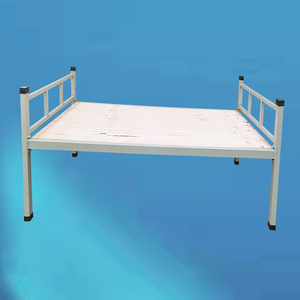 单人铁床铁架床简约宿舍铁床学生单层床员工钢架床铁艺床工地铁床