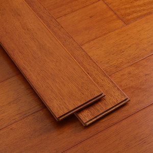 纯实木地板进口龙凤檀自然野生橡木仿古柚木色原木实木地板圆盘豆