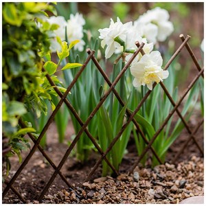 掬涵 伸缩柳编篱笆栅栏护栏阳台户外爬藤架网格花架庭院墙面装饰