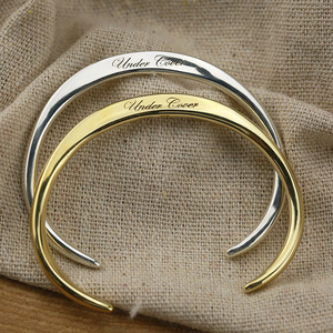 牛钝 undercover手镯细款 高桥盾logo字母uc手环手工制作男女情侣