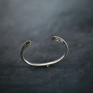 牛钝 高桥吾郎goros双鹰头四目手镯s925纯银开口木村哉潮男士款