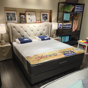 喜临门官方旗舰店现代简约北欧软床卧室双人床床架马德里jr1801