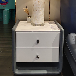 喜临门北欧卧室家具简约现代轻奢收纳床边储物床头柜ft1703-2