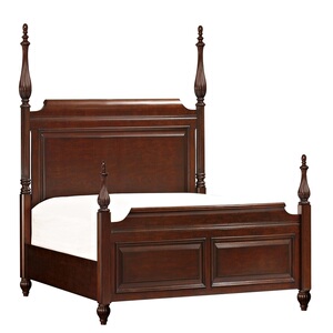 北美之家查尔斯顿实木床美式乡村1.8米双人主卧室轻奢复古床