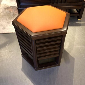 大当家家具住宅家具新中式风格实木家具六角凳