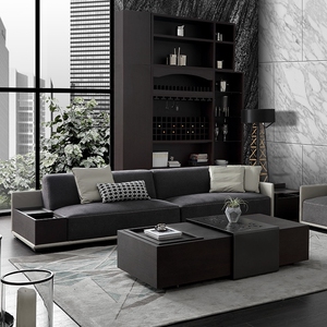 楷模家具大普家具瓦格沙发轻奢家具意式现代沙发3 2沙发组合家具