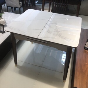 东金抽拉客厅家具现代中式小户型欧式经典典藏高端大气餐桌