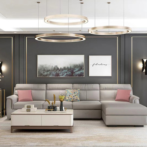 得一家居 布艺沙发K9073现代简约家用客厅组合科技布|昆明沣源